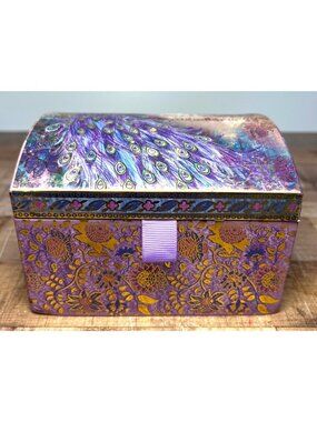 Punch Studio Purple Peacock Music, Jewelry Box